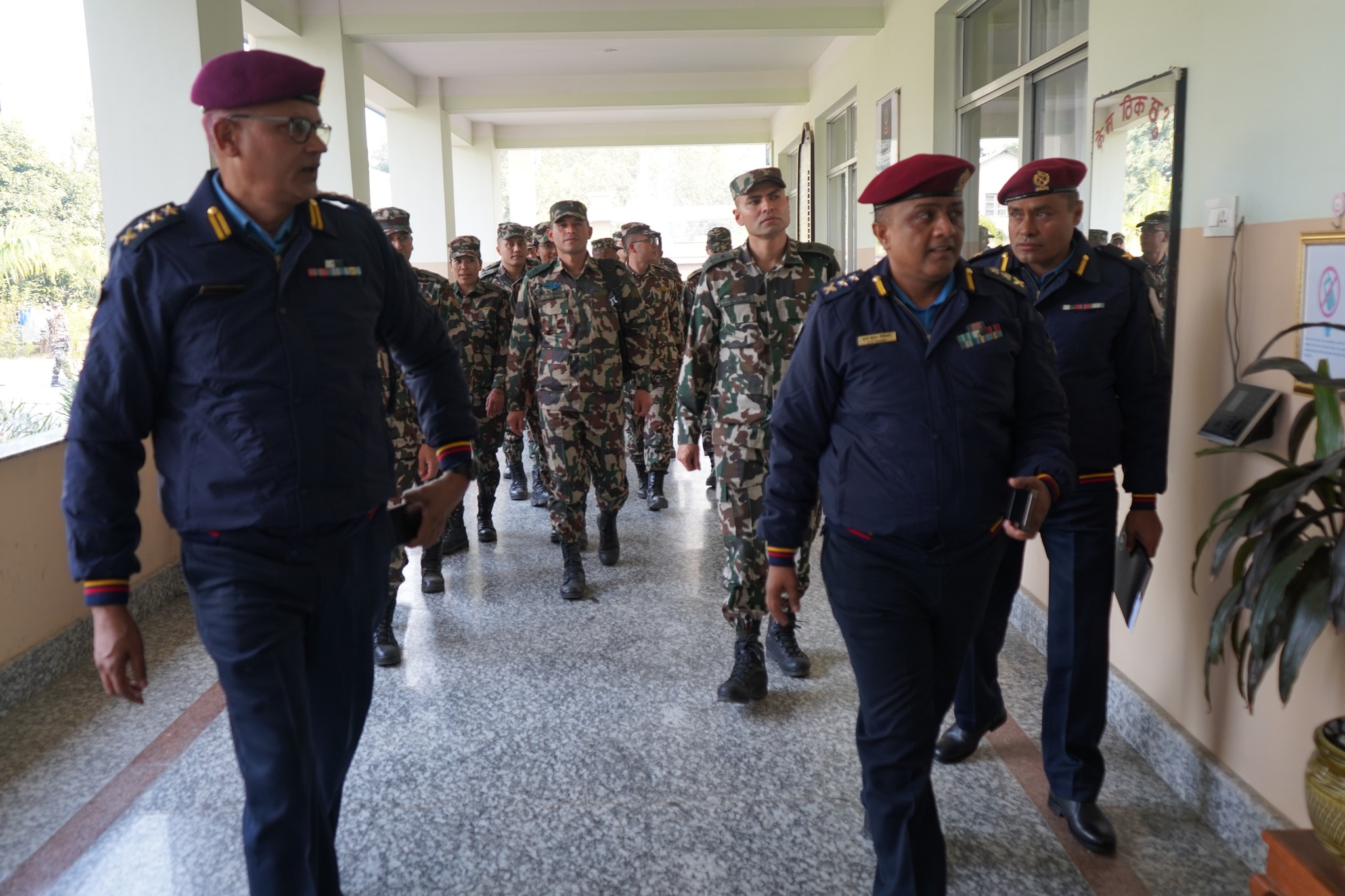 सैनिक कमाण्ड तथा स्टाफ कलेजका प्रशिक्षार्थी अधिकृतहरुको अवलोकन भ्रमण