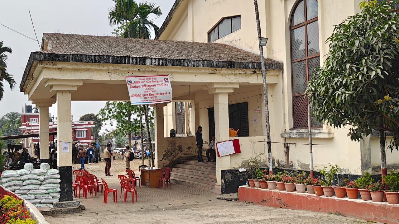 मतगणना स्थलको दृष्य